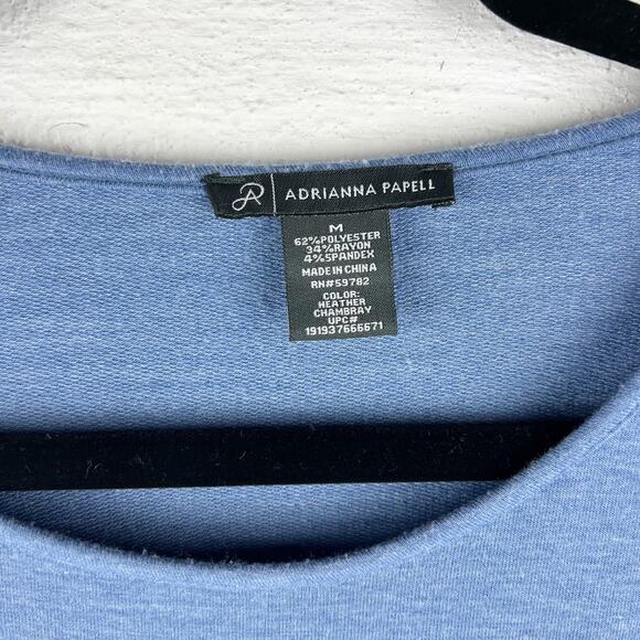 Adrianna Papell Blue Bell Sleeve Blouse – Soft Rayon Blend, Size‎ M - Picture 3 of 7